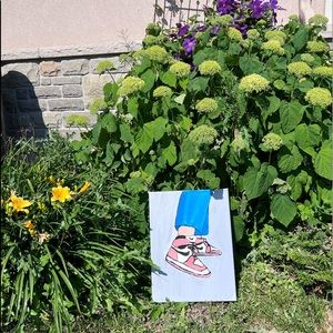 ‘Aesthetic/Preppy’ Pink Air Jordans high painting